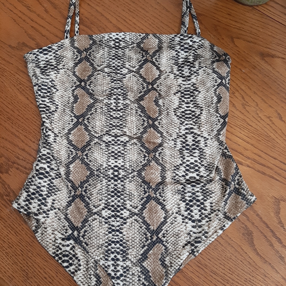 Snakeskin Bodysuit Size 8